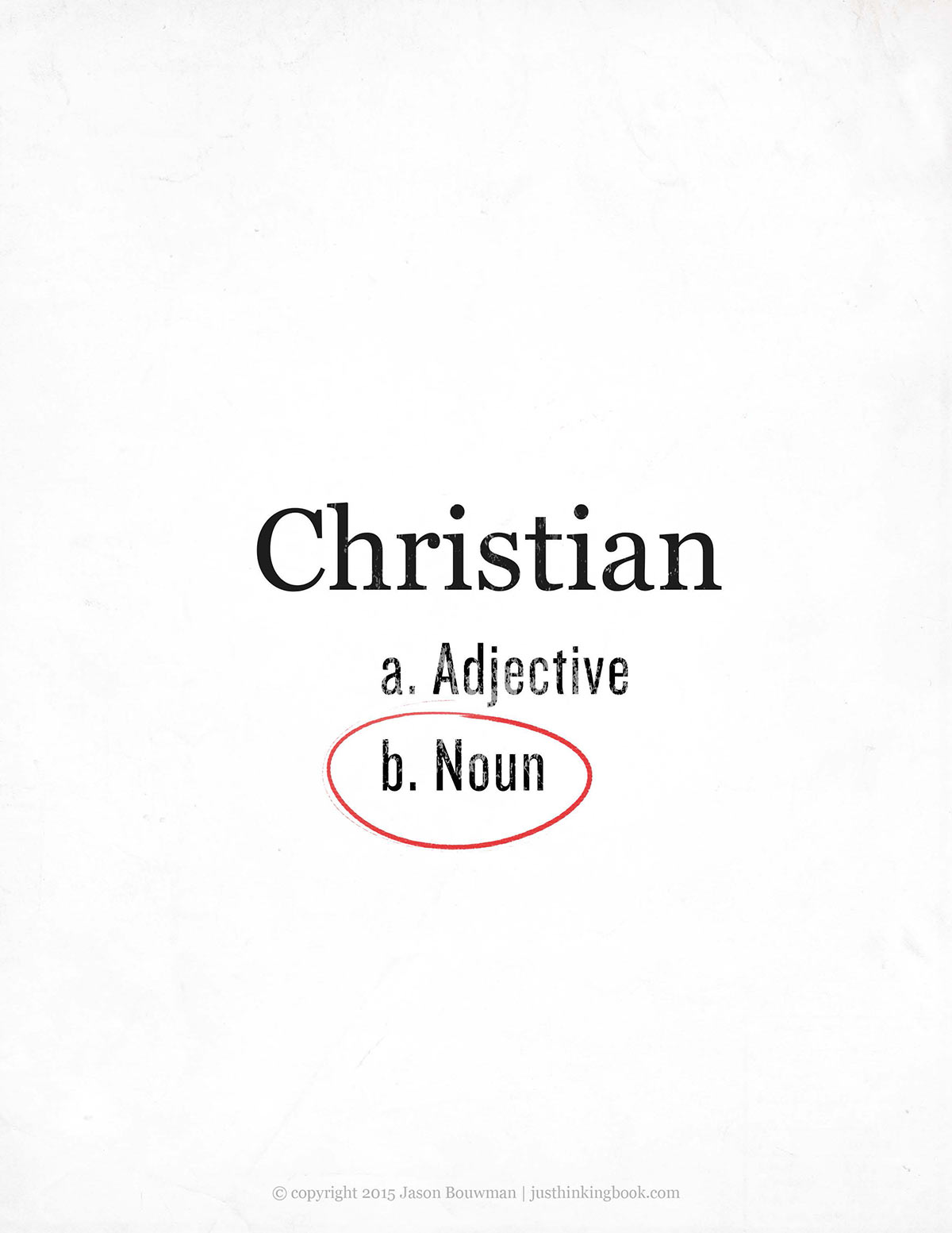 Poster: Christian noun