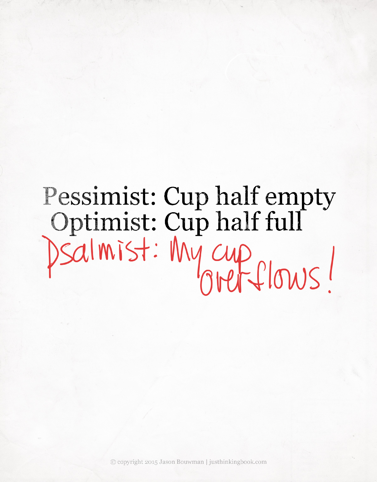 Poster: Cup Half Full