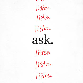 Poster: Ask and listen